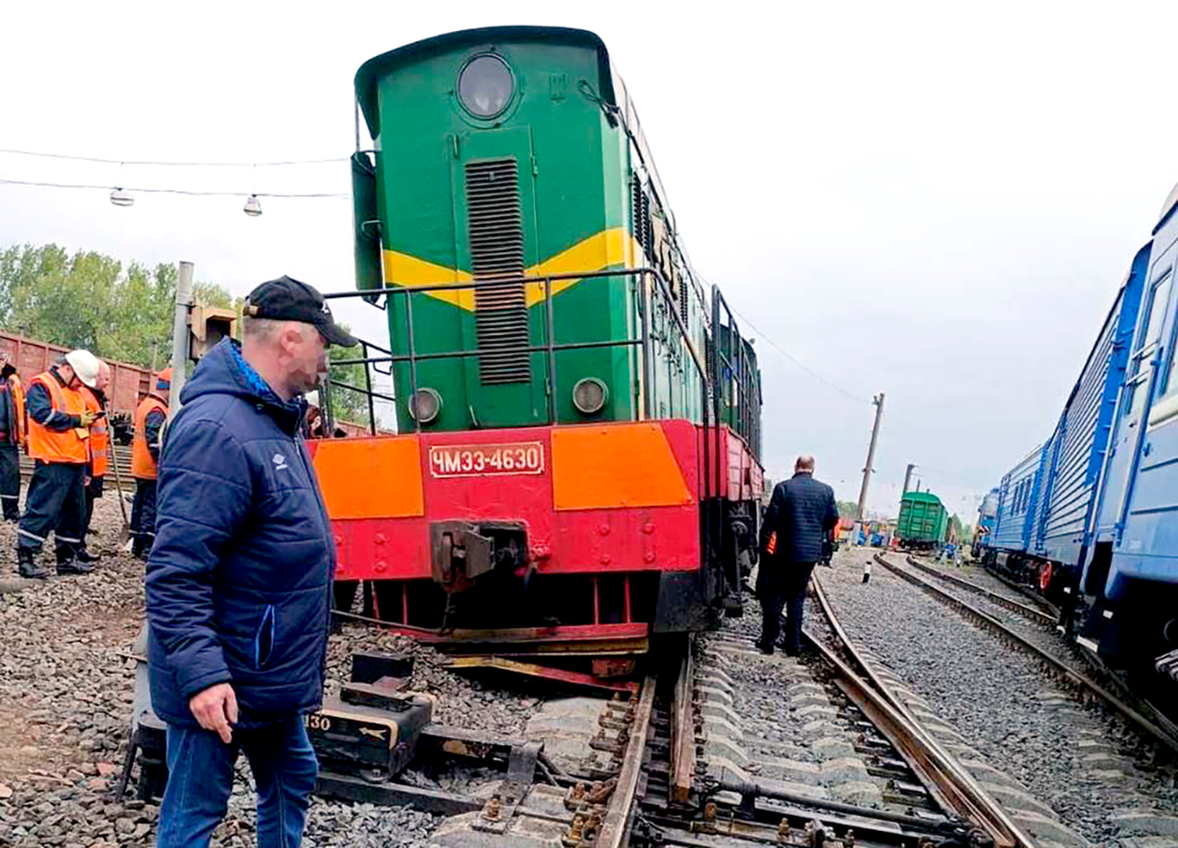 1 - Фото с места происшествия на станции Минск-Сортировочный 10.05.2024